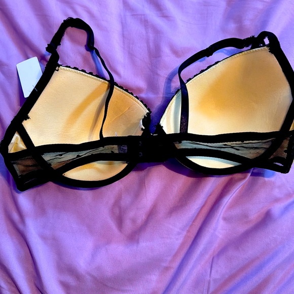 38d bra set yellow black pushup XL extra large thong panty underwear - Picture 3 of 3